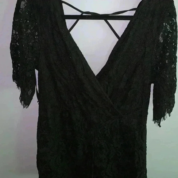 Charlotte Russe Women’s Xl Black Lace Romper - Picture 3 of 4